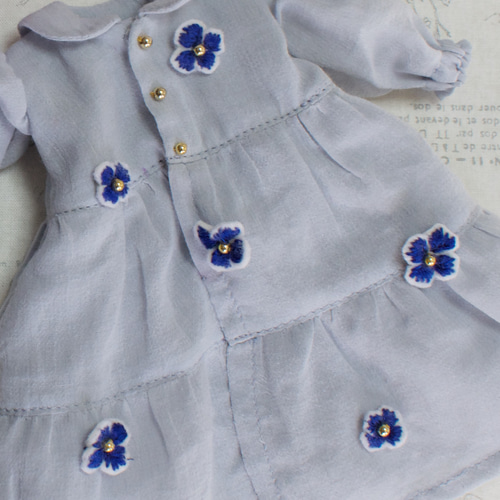 ❤️ブライスアウトフィット❤️3点帽子付きお花のお洋服セット ブライスアウトフィット帽子付きお花のお洋服セット その他人形