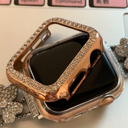 Apple Watch キラキラカバー &大理石柄　ベルト　バンド　セット　全サイズあり 8枚目の画像