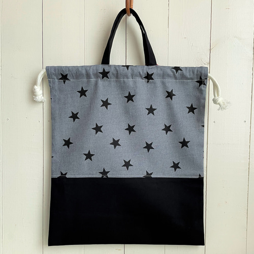 【asa】天体(ブラック)×黒　入園入学グッズ3点 90a2571cf4bf4db15046c6f19a4b2a