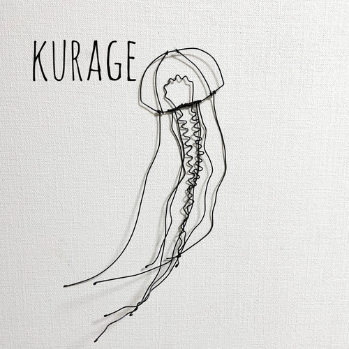 くらげ クラゲ 海月 ワイヤーアート 壁掛け 平面【受注販売