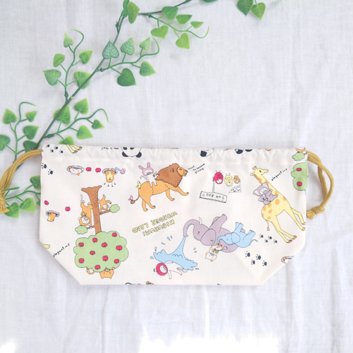 カラフル☆アニマルドット 給食セット お弁当袋 ランチョンマット