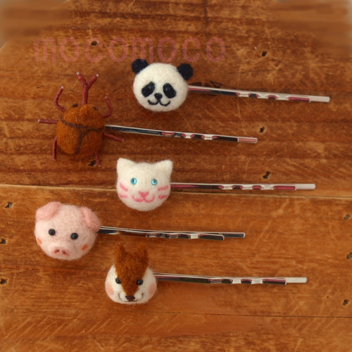 受注制作作品】フェルティングヘアゴム・ビションフリーゼ ☆あかころ