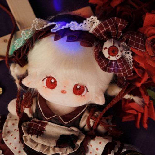 オリジナル ぬいぐるみ エイブラハム 着せ替え ロングパーマー 吸血鬼風 オリジナル ぬいぐるみ エイブラハム 着せ替え ロングパーマー