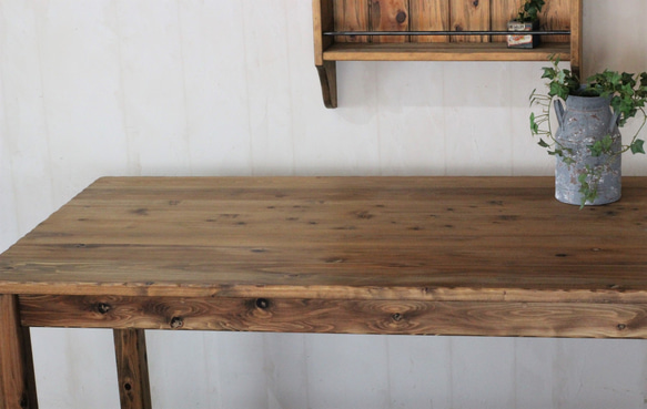 アンティーク風　ダイニングテーブル　カフェテーブル　140 