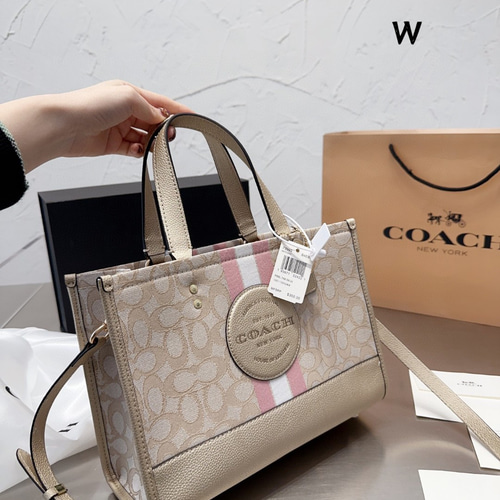 COACH コーチ C8461 馬車柄 トートバッグ PVC/レザー レディース