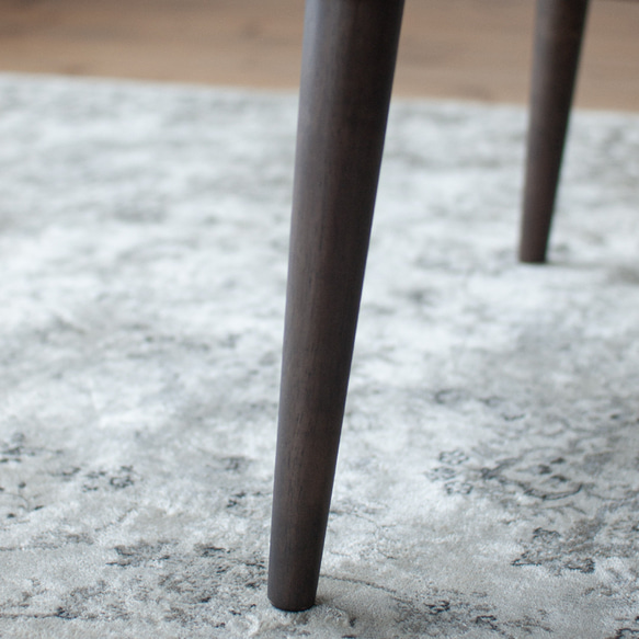 ウォルナット材のラウンドこたつ / こたつ単体［90cm] フラットヒーター 節電 テーブル 日本製 テーブル 日本製 1時間の電気量 ＋4