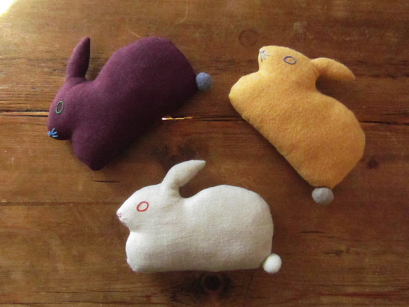 “Stickitten”兔子麵包棉質維埃拉/黃色 第5張的照片