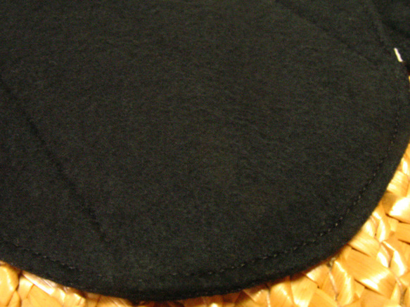 お肌面が4種類から選べる★2枚セット★布ナプキン防水Sサイズ（黒猫ローズ） 11枚目の画像