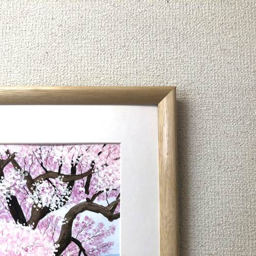 桜」透明水彩画 原画 風景画 額縁付 F4サイズ 絵画 Oni 通販 桜」透明水彩画 原画 風景画 額縁付 F4サイズ 絵画 Oni 通販
