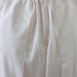 ペチコート　綿ローン　高級レース　ゴムウエスト　ロング　87cm丈　白　インナースカート　アンダースカート 5枚目の画像