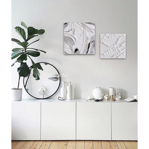 【原画】現代アート/キャンバス/絵画/インテリア/アート/モダン 原画S・lace・ミルキーホワイト / 北欧・モダンアート アート 抽象画