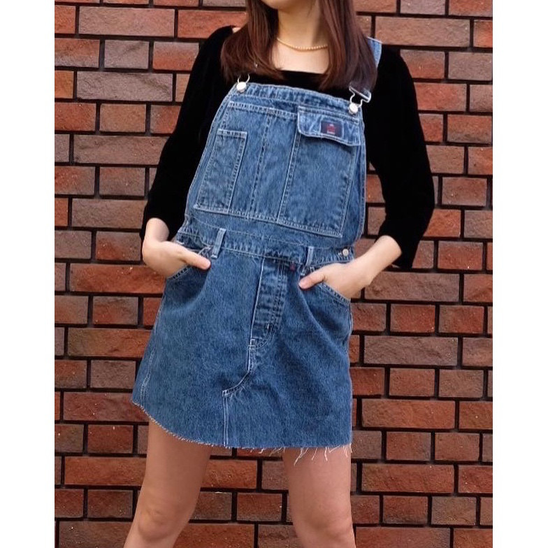 USED REMAKE DENIM OVERALL DRESS（古着リメイク）