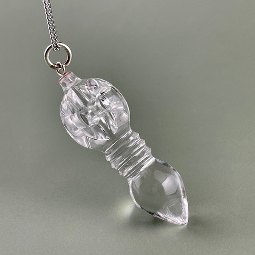 ガネーシュヒマール産水晶バジュラプルパ ペンダントトップ ネックレス  