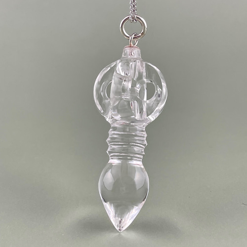 ガネーシュヒマール産水晶バジュラプルパ ペンダントトップ ネックレス  