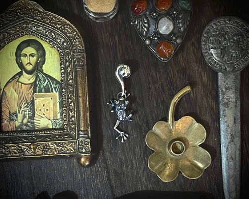 SOLID DESIGN SD-059 舌出しカエルシルバーペンダント 項鍊 SOLID