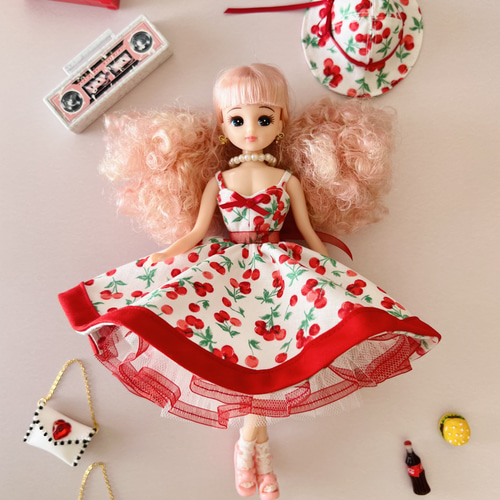 ロカビリー チェリードレス リカちゃん その他人形 H's made 通販