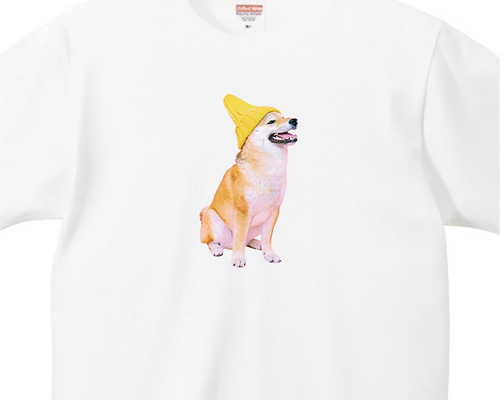 大人の上質 犬とパン イラスト Tシャツ フリーサイズ アイドル