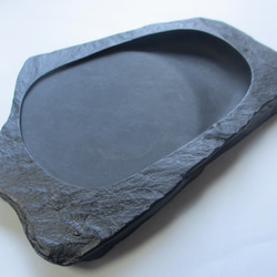 一枚自然石そのままの、中・大筆用「天然硯」 10枚目の画像