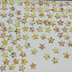 お試し価格】フレークシール 120枚 星 クラフトパンチ 【No.A-03