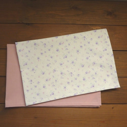 40×60 ランチョンマット 2枚セット ピンク・花柄 1枚目の画像