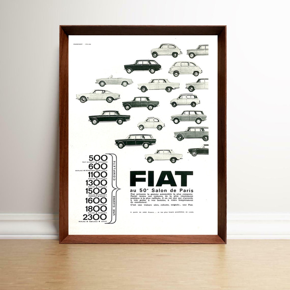 1950 Wood Frame Vintage Poster ポスター 1950 Wood Frame Vintage Poster ポスター