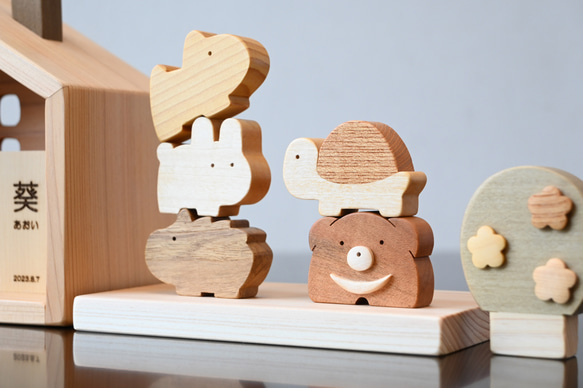 金太郎とクマのお家｜初節句に日本の木材で作るかわいい五月人形 12枚目の画像