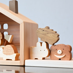 金太郎とクマのお家｜初節句に日本の木材で作るかわいい五月人形 7枚目の画像