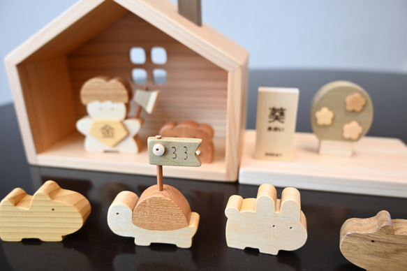 金太郎とクマのお家｜初節句に日本の木材で作るかわいい五月人形 9枚目の画像