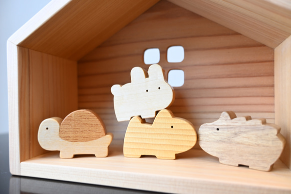 金太郎とクマのお家｜初節句に日本の木材で作るかわいい五月人形 11枚目の画像