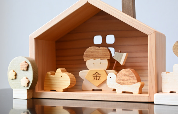 金太郎とクマのお家｜初節句に日本の木材で作るかわいい五月人形 14枚目の画像