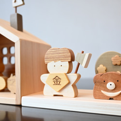 金太郎とクマのお家｜初節句に日本の木材で作るかわいい五月人形 10枚目の画像