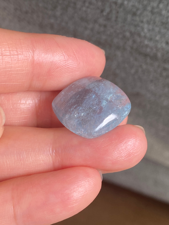 ♢High-Grade♢Big カボション アクアマリン ルース12  天然石　天然色 7枚目の画像