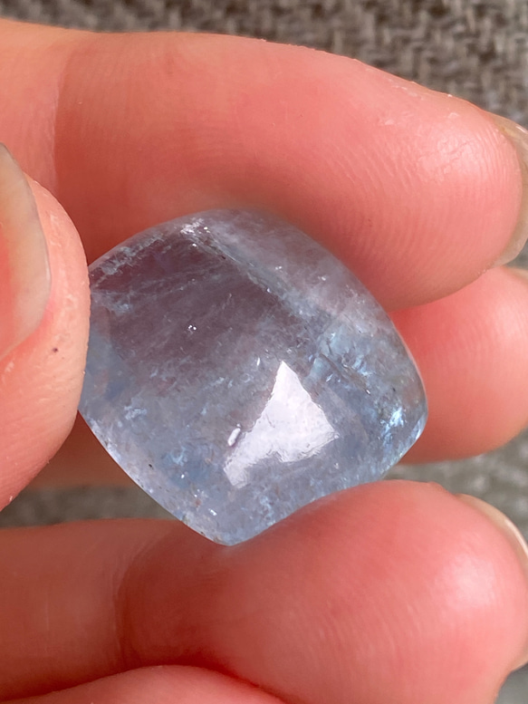 ♢High-Grade♢Big カボション アクアマリン ルース12  天然石　天然色 13枚目の画像