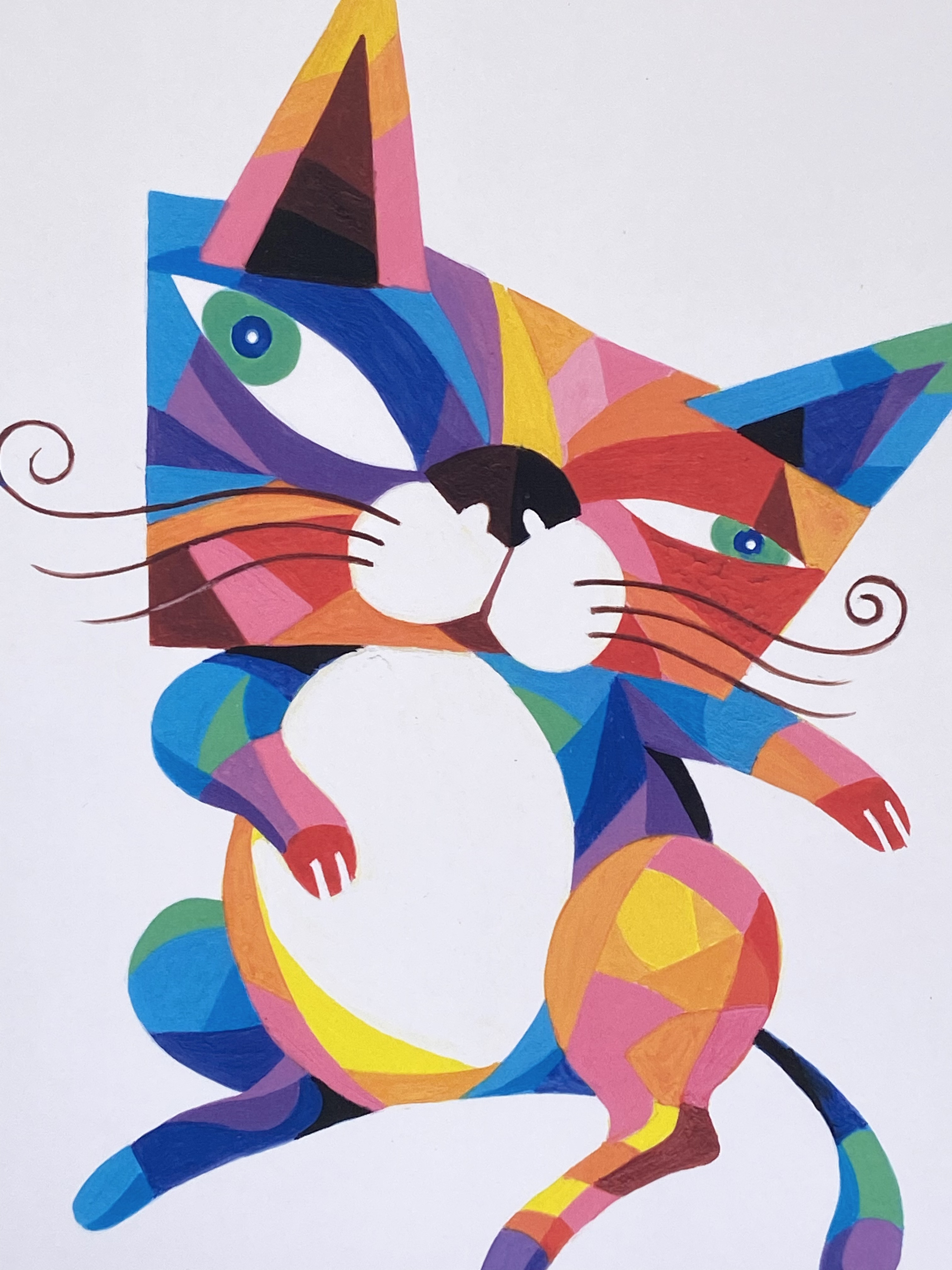 猫 絵画 アート ねこ ネコ 動物 動物画 イラスト インテリア