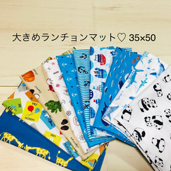 オーダー　男の子　生き物　給食セット　ランチョンマット　40×50　給食袋 オーダー 男の子 生き物 給食セット ランチョンマット 40×50 給食袋