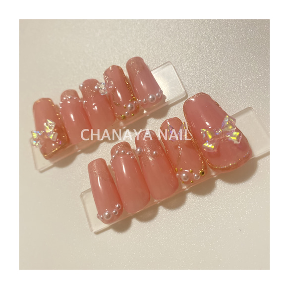 即日発送❗️ネイルチップ❗️】ネイルチップ 量産型ネイル ワンホン  