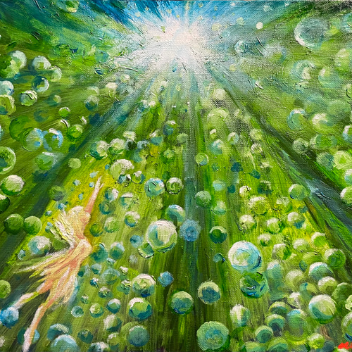 飛翔』油絵 絵画 アトリエ風の通☆Etsuki Misu 通販 15542495