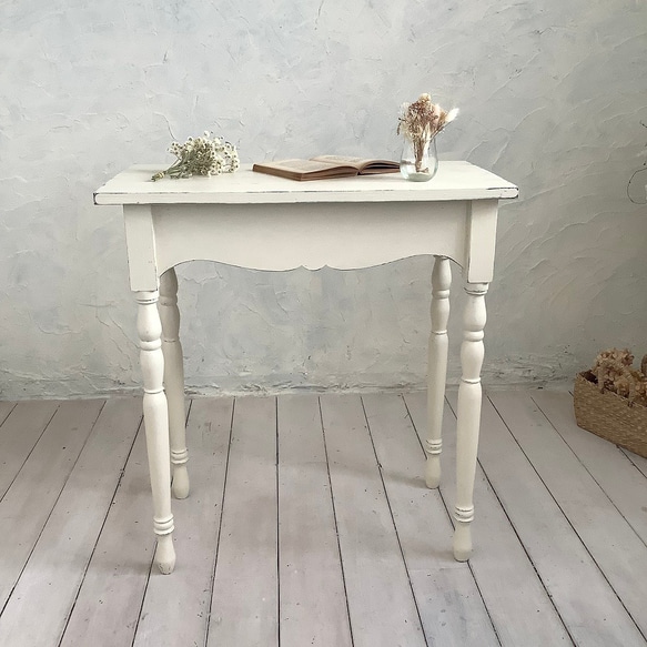 【受注制作】コンソールテーブル・飾り棚・デスク・机・テーブル・フレンチシャビー・フレンチカントリー(#102) コンソールテーブル
