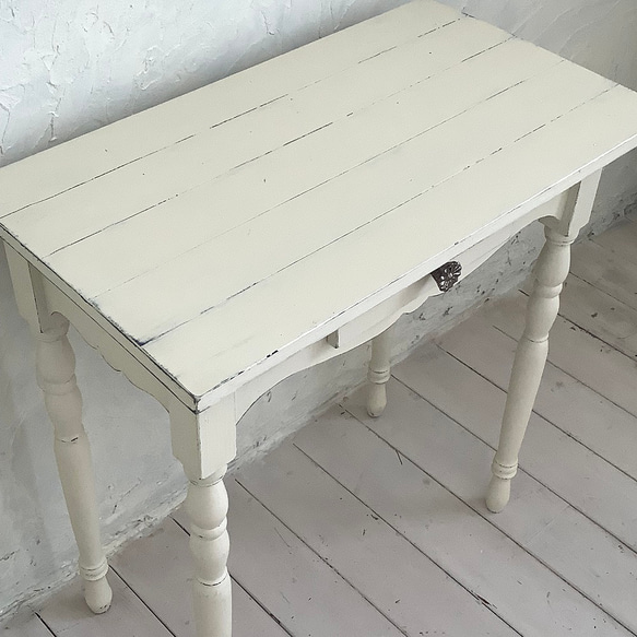 【受注制作】コンソールテーブル・飾り棚・デスク・机・テーブル・フレンチシャビー・フレンチカントリー(#102) コンソールテーブル