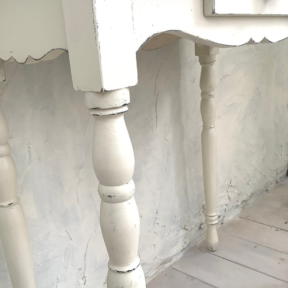 【受注制作】コンソールテーブル・飾り棚・デスク・机・テーブル・フレンチシャビー・フレンチカントリー(#102) コンソールテーブル