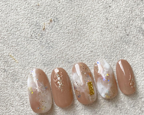 天然石ネイル ニュアンスネイル ネイルチップオーダー ネイルチップ ネイルチップ 付け爪 ニュアンスネイル 天然石ネイル キラキラの