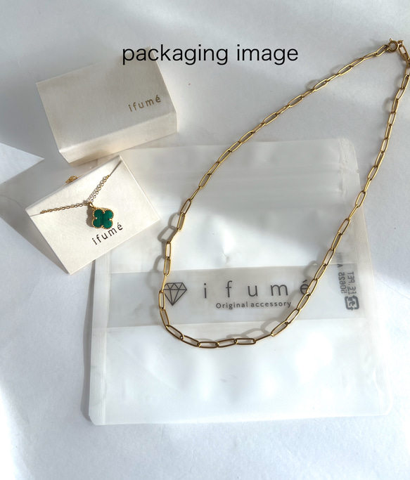 【ifumé】 金属アレルギー対応 マザーオブパールのネックレス 重ね着けセット SILVER 8枚目の画像