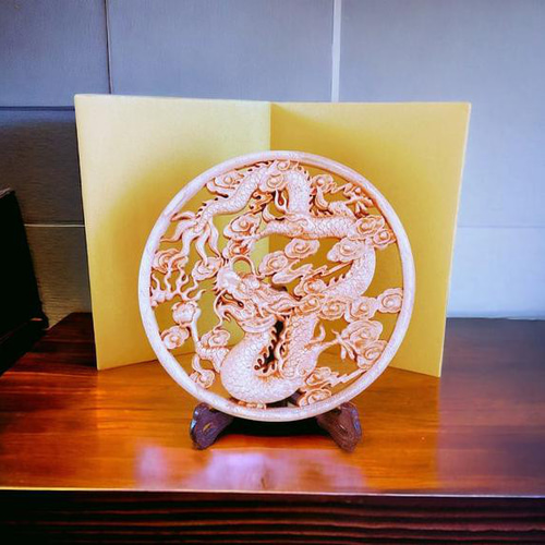 creema限定福袋】金屏風付き ～幸せを引き寄せる『龍神鳳凰』 2枚