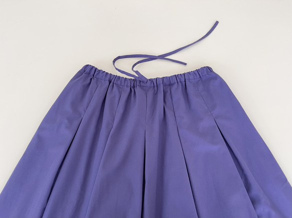 ロングプリーツスカート♪cotton polyester * Lavender 7枚目の画像