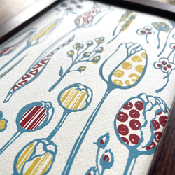 【手刷：季節のポスターカレンダー】いろとりどりの世界（2023年3月） 2枚目の画像