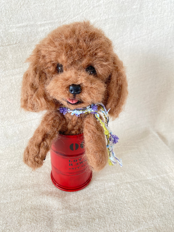 トイプードル 羊毛フェルト 羊毛 愛犬 プレゼント 羊毛フェルト