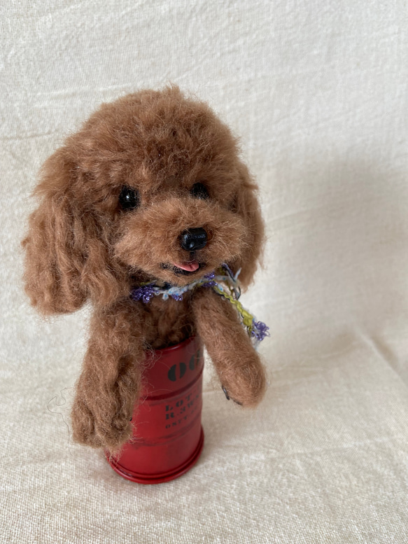 トイプードル　羊毛フェルト　羊毛　愛犬　プレゼント 3枚目の画像