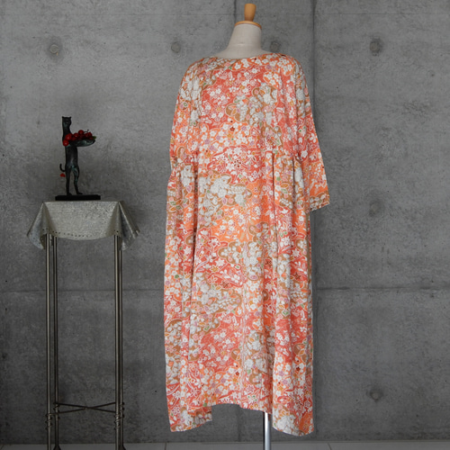 着物リメイク 辻ヶ花 チュニックワンピース フリーサイズ kimono
