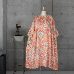 着物リメイク 辻ヶ花 チュニックワンピース フリーサイズ kimono