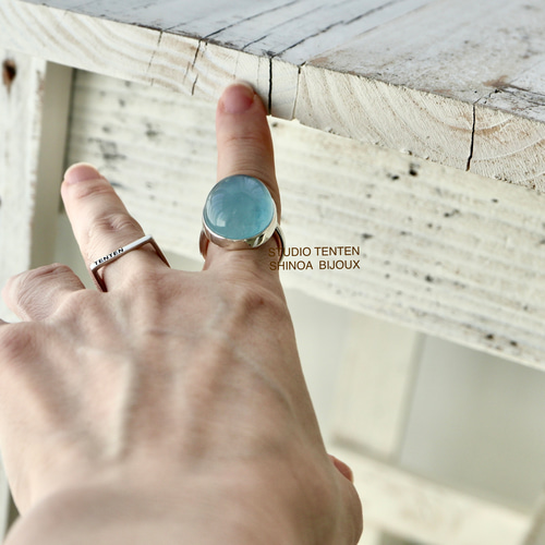 スタジオテンテン 人魚のaquamarine ring アクアマリンリング 人魚のaquamarine]ring 指輪・リング STUDIO TENTEN 通販